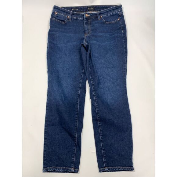 Talbots slim ankle slim denim jean size 12 petite ￼ - Picture 1 of 7